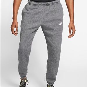 Nike sports club fleece jogger in dark grey